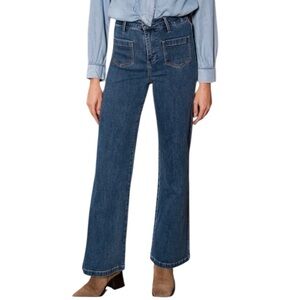 Oraije Paris Gaspard Wide Leg Jeans Women M EU 38 Dark Blue Denim 28x31.5